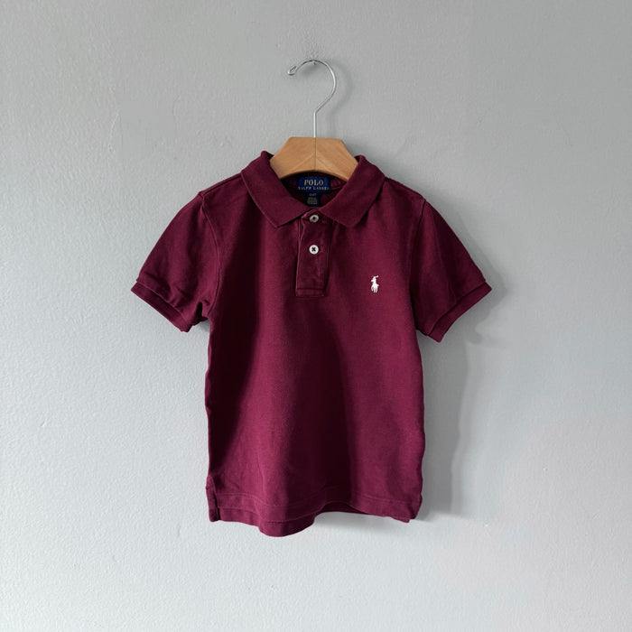 Polo Ralph Lauren / Burgundy polo shirt / 4Y