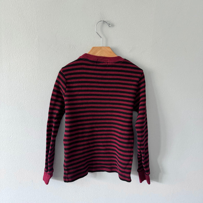 Polo Ralph Lauren / Red x black waffle long sleeve / 5Y