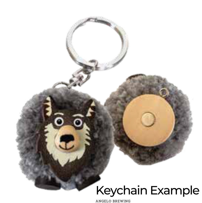 Pom Bear Keychain
