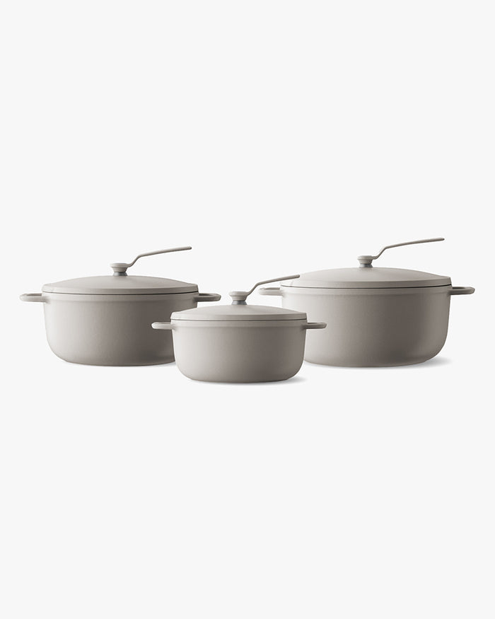 Pot 2.0, Vermicular, Standing Handle, Matte Linen Beige, 18cm