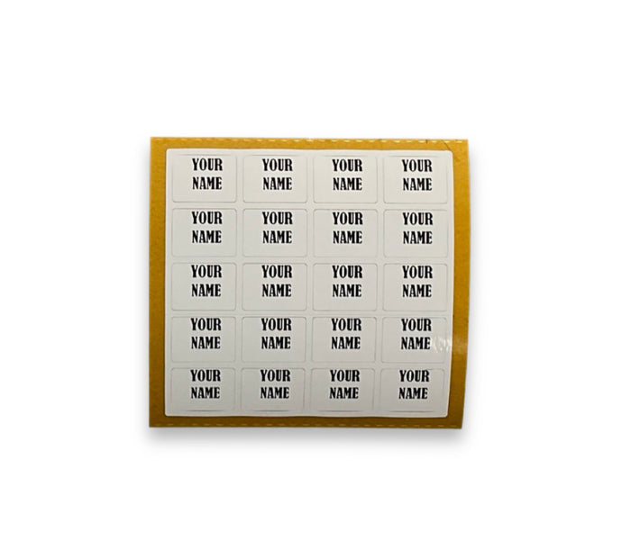 Printed Stick & Stay Name Labels