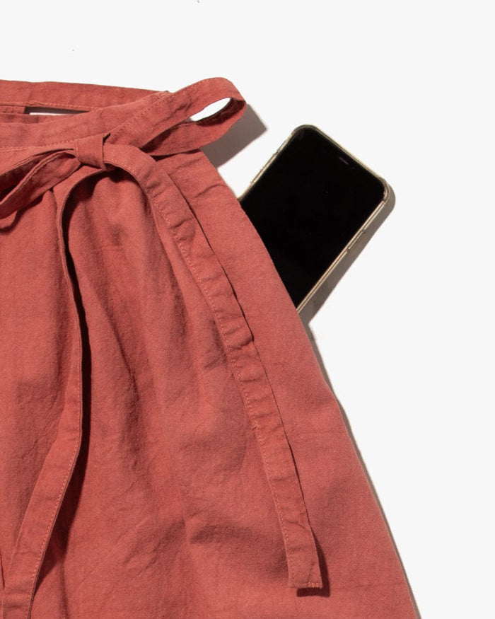 Prospective Flow Skirt, Chaku, Wine Red