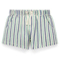 Purebaby - Organic Cotton Shorts - Multi Stripe-Bottoms-0-3M-Posh Baby
