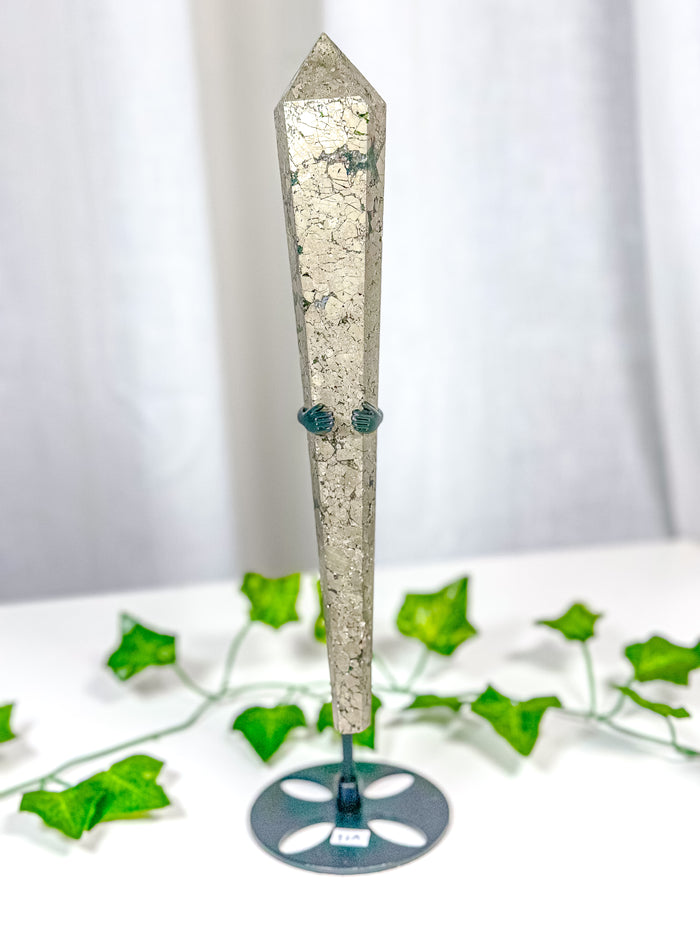 Pyrite Wand on Stand (82A)