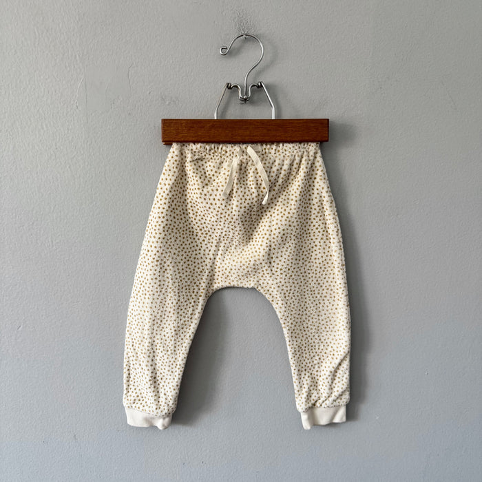 Quincy Mae / White pile harem pants / 18-24M
