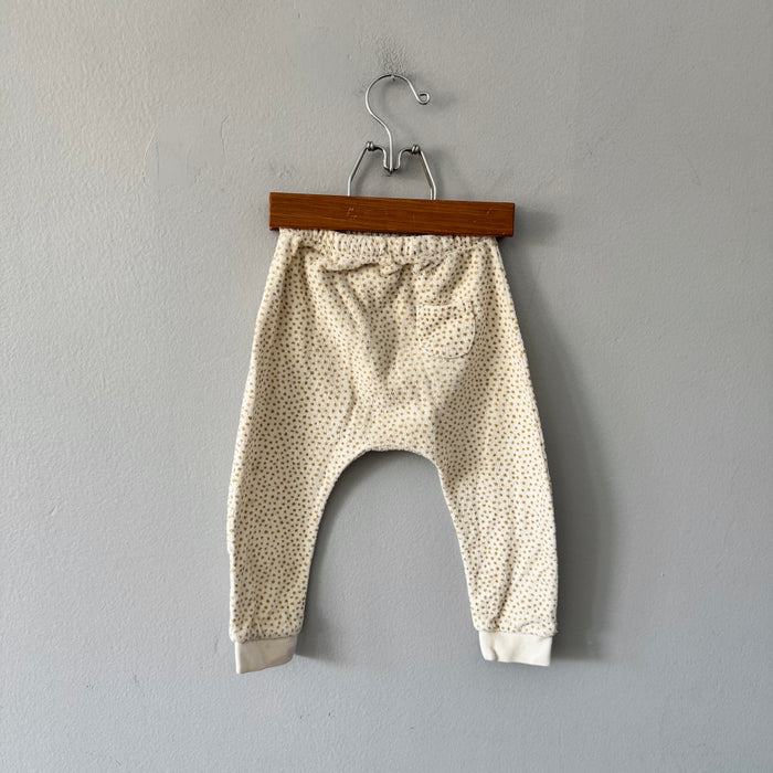 Quincy Mae / White pile harem pants / 18-24M