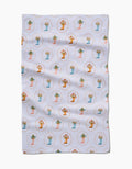 Rainboots in Bloom Kitchen Tea Towel