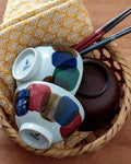 Rice Bowl, Bisque, Amane Series, Color Squares
