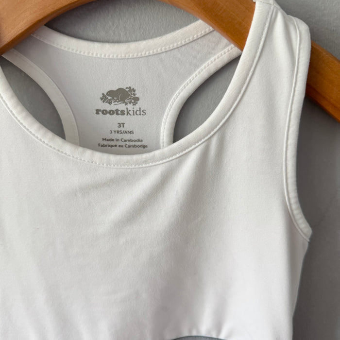 Roots / White tank dress/skort / 3T