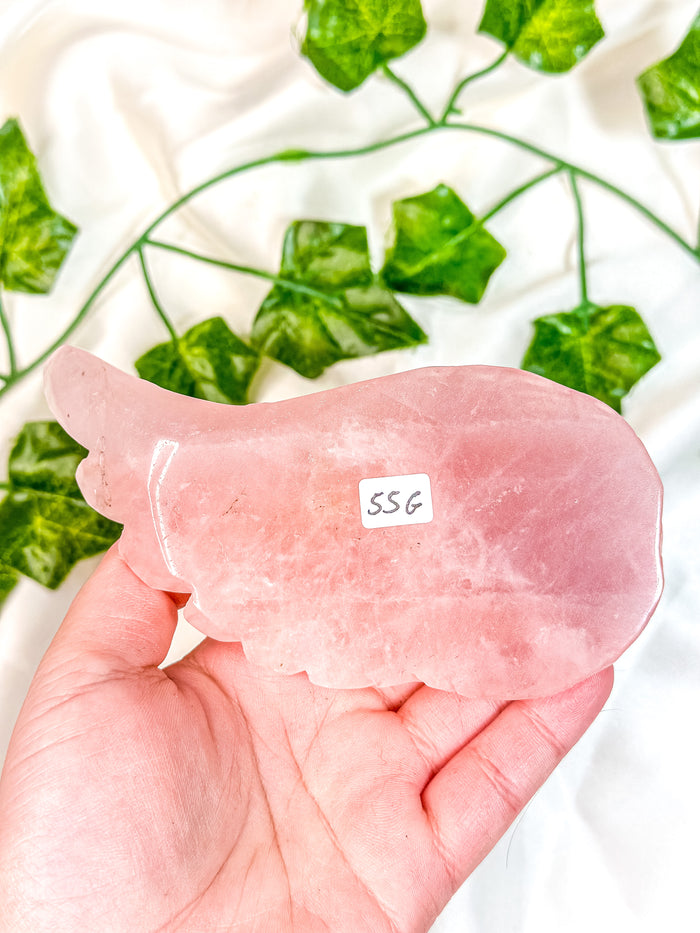 Rose Quartz Angel Wing (55G)