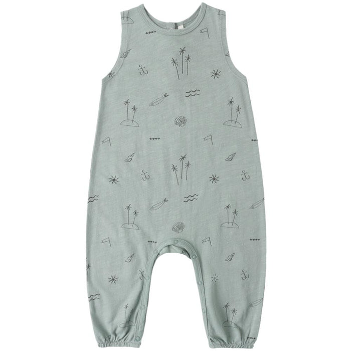 Rylee & Cru - Organic Tank Romper - Beach Days-Footies + Rompers (Fashion)-0-3M-Posh Baby