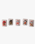 Sake Cup, Ichiyama, Set of 5, Manekineko