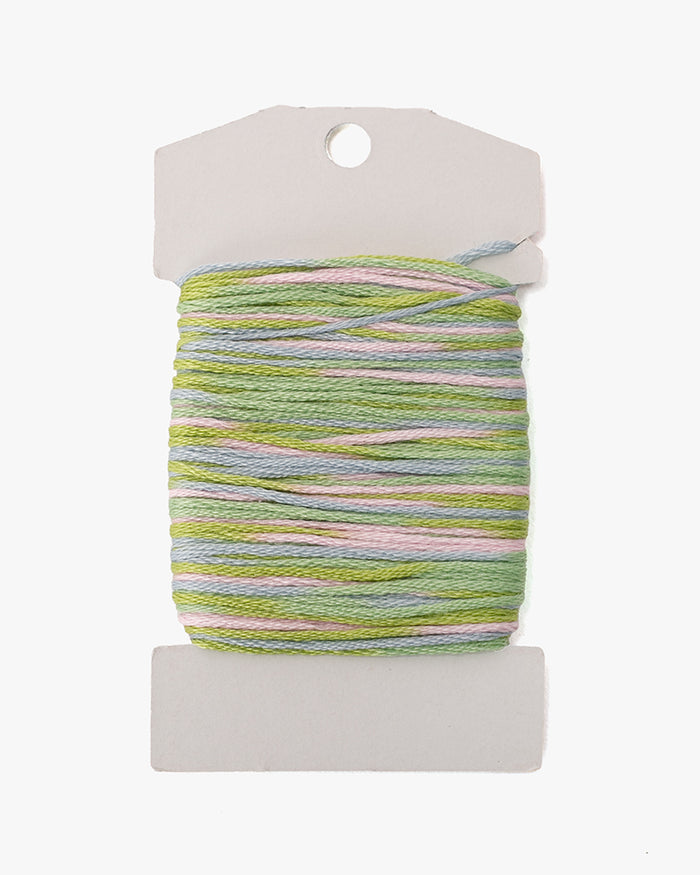 Sashiko Thread, Multi Color Mix, Green Pink