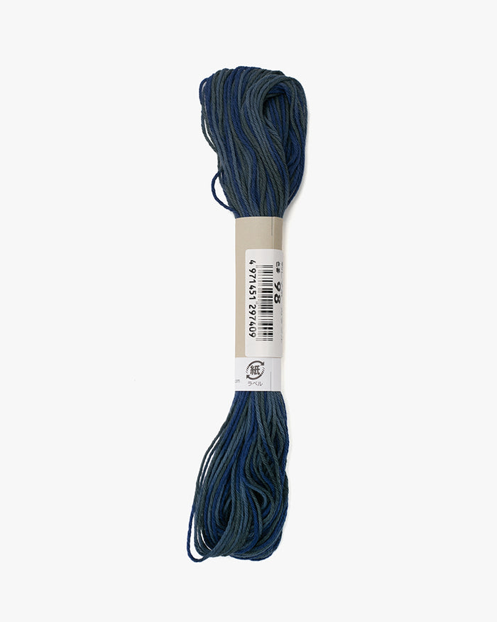 Sashiko Thread, Multi Color, Variegated Blues