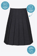 Senior Stitch Down Pleated Skirt (Grey)