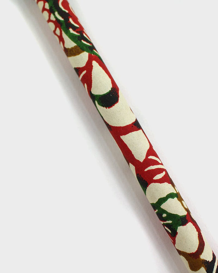 Shogado Calligraphy Brush Pen, Classic Series #12, Red Katazome Kiku
