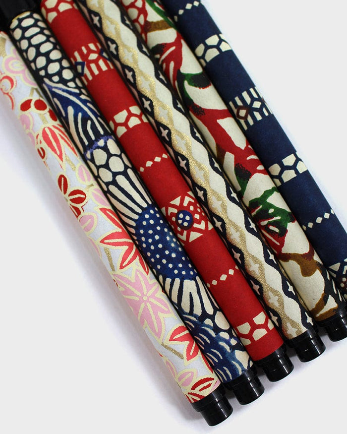 Shogado Calligraphy Brush Pen, Classic Series #18, Black and Gold Tachiwaku Cross