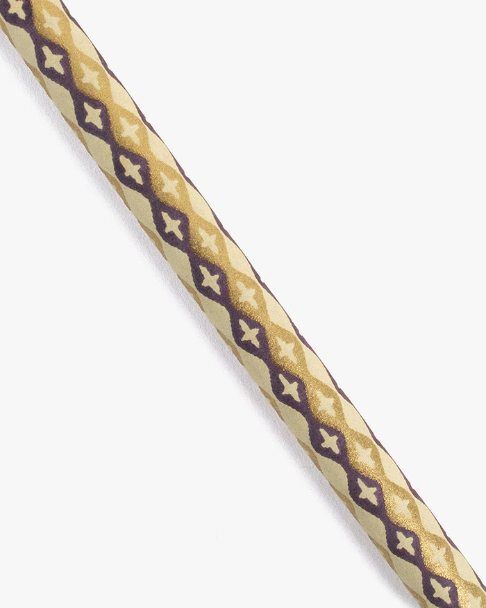 Shogado Calligraphy Brush Pen, Classic Series #21, Purple and Gold Tachiwaku Cross