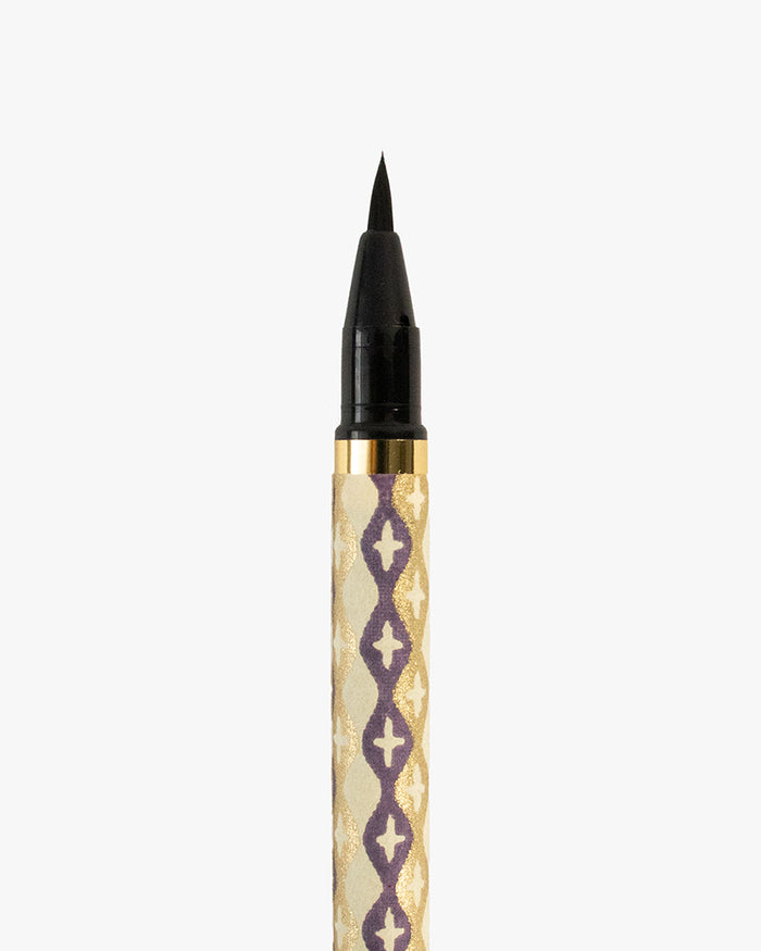 Shogado Calligraphy Brush Pen, Classic Series #21, Purple and Gold Tachiwaku Cross