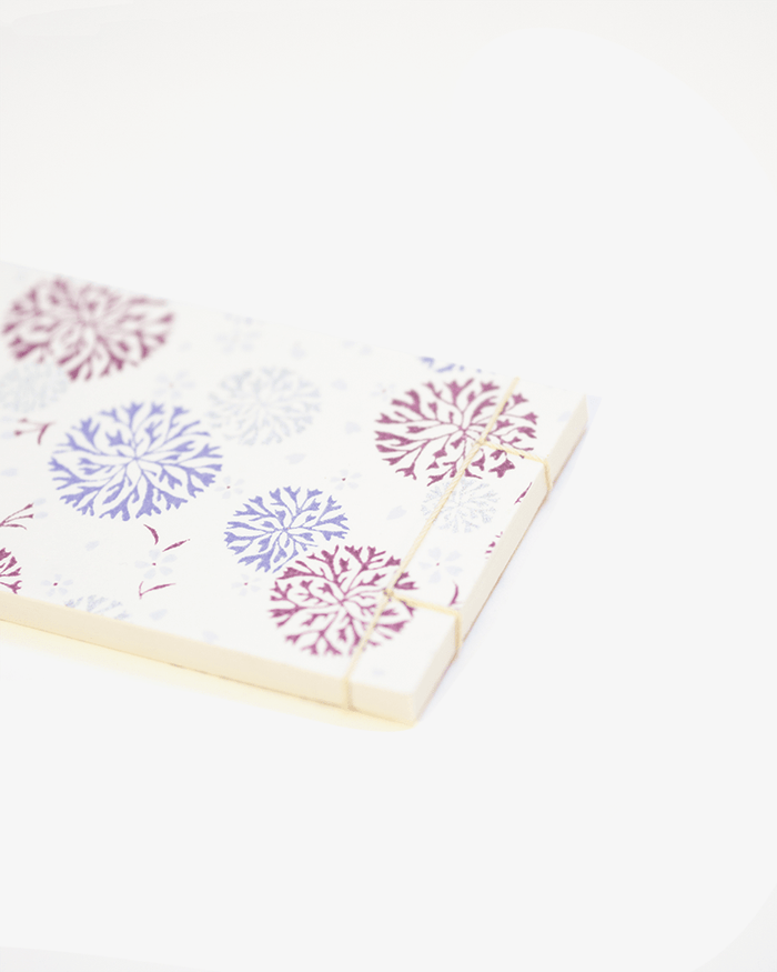 Shogado Memo Pad, Chic Series #3 Magenta and Blue Yuki Kessho