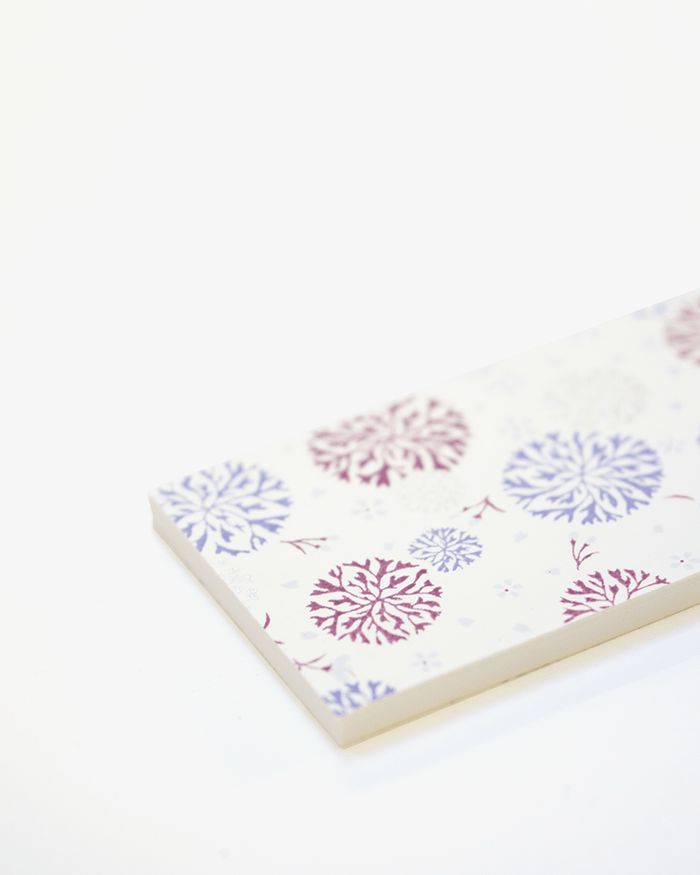 Shogado Memo Pad, Chic Series #3 Magenta and Blue Yuki Kessho