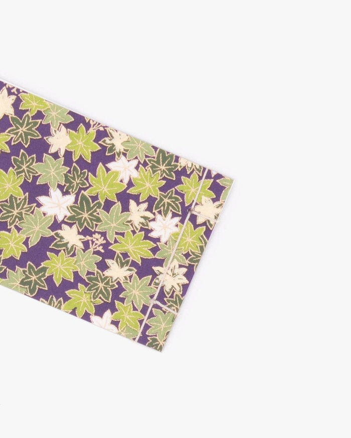 Shogado Memo Pad, Classic Series #11, Purple with Green Momiji