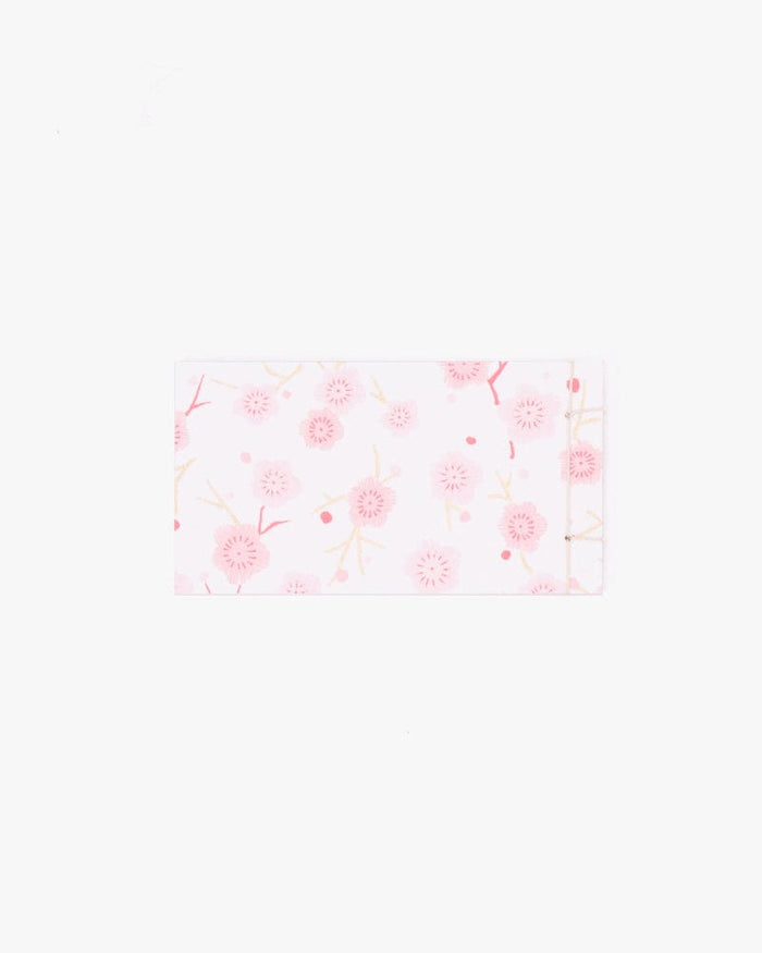 Shogado Memo Pad, Classic Series #15, Pink and White Ume