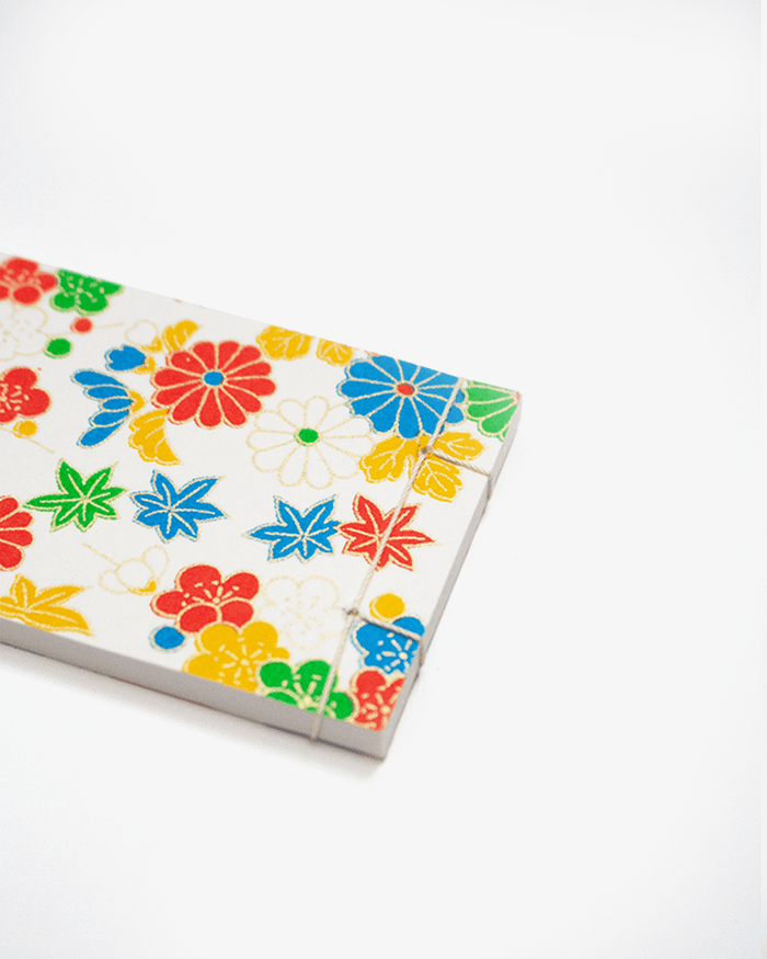 Shogado Memo Pad, Classic Series #16, Multicolored Kiku and Momiji
