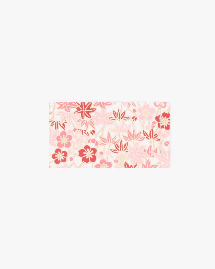 Shogado Memo Pad, Classic Series #18, Pink and Red Sakura and Momiji