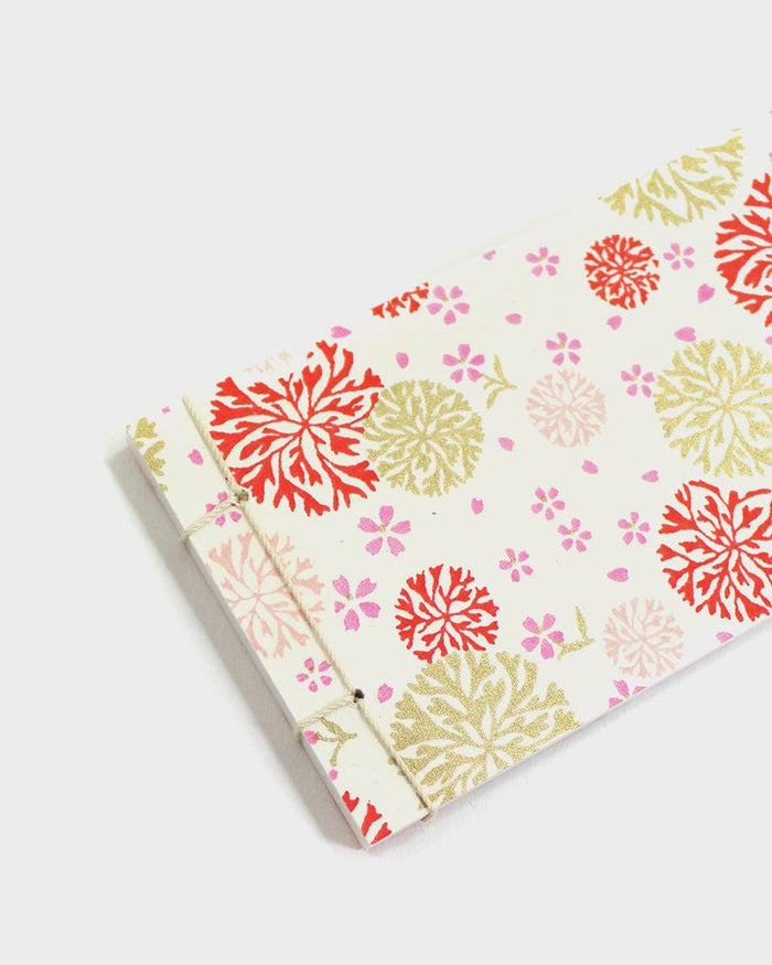 Shogado Memo Pad, Classic Series #19, Gold and Pink Yuki Kessho