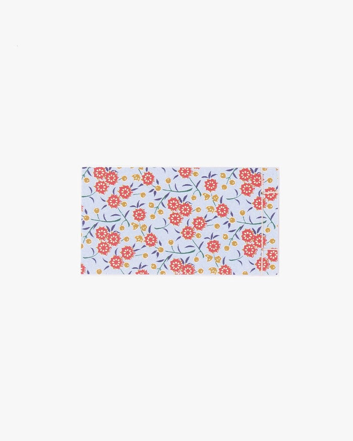 Shogado Memo Pad, Classic Series #4, Blue and Red Small Kiku