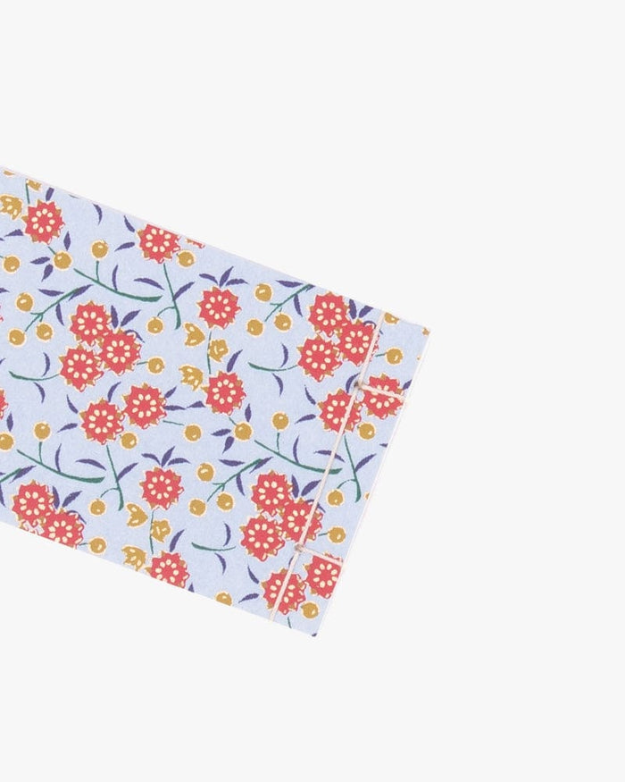 Shogado Memo Pad, Classic Series #4, Blue and Red Small Kiku