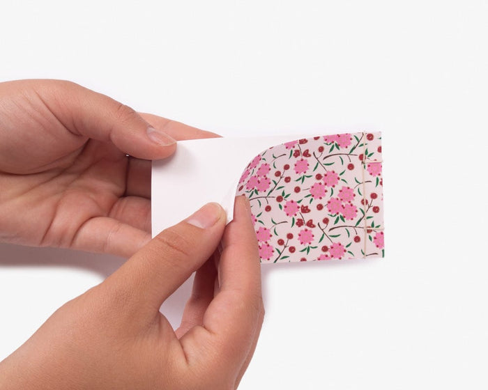 Shogado Memo Pad, Classic Series #5, Red and Pink Small Ume
