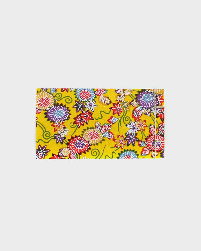 Shogado Memo Pad, Classic Series #7, Mustard with Colorful Kiku