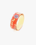 Shogado Washi Tape, Yuzen Series #26, Red Katazome Kiku