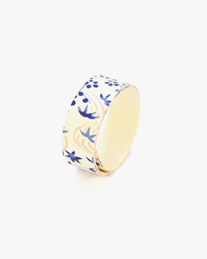 Shogado Washi Tape, Yuzen Series #27, Blue Momiji