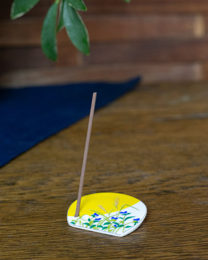 Shoyeido Incense Holder, Porcelain Tile, New Day