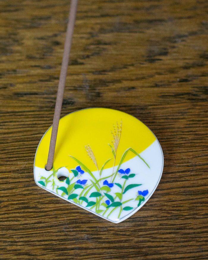 Shoyeido Incense Holder, Porcelain Tile, New Day