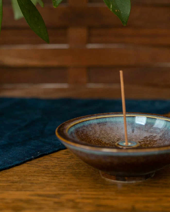 Shoyeido Incense Holder, Wheel, Mountain Mist