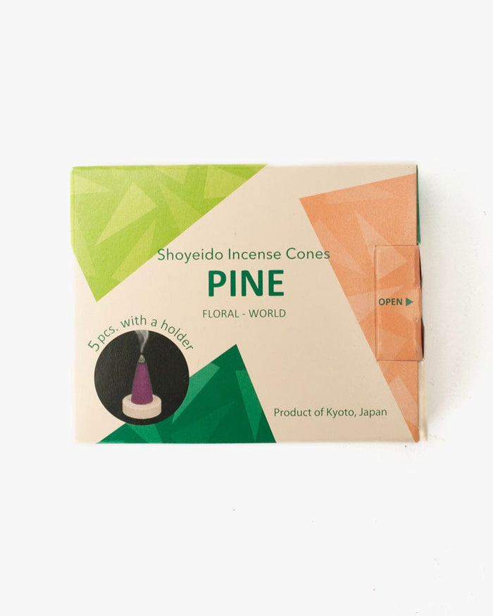 Shoyeido Natural Incense, Cone, Pine - Small