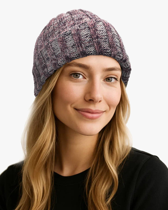 Shupaca Alpaca, Accordion Beanie, Black Cherry