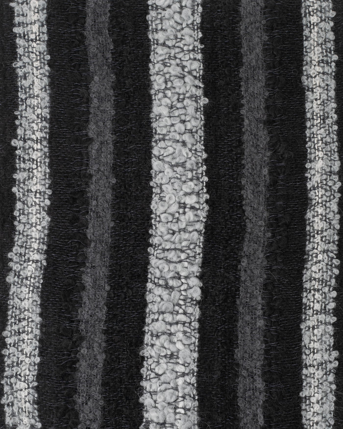 Shupaca Alpaca, Fringe Boucle Scarf, Charcoal