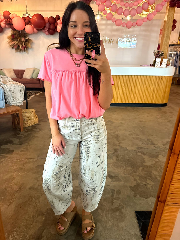 Simply Sweet Bubble Tee - Pink