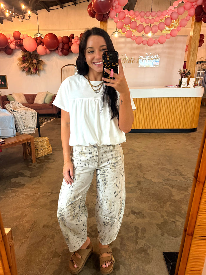 Simply Sweet Bubble Tee - White