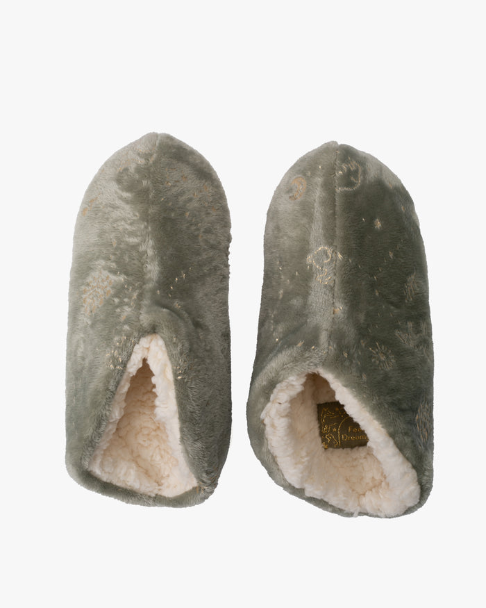 Slippers, Bisque, Olive