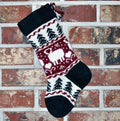 Small Knit Wool Christmas Stocking - Angora Lambs