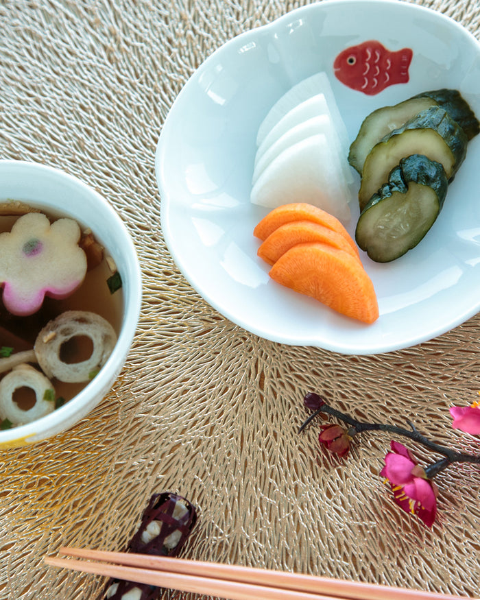 Small Plate, Bisque, Nippon Ezara, Fish