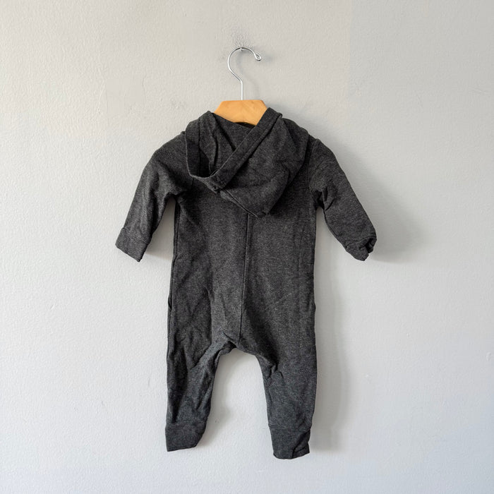 Smash + Tess / Charcoal grey crew romper / 3-6M