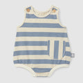 Snug - Cotton Bubble Romper - Blue Stripe-Footies + Rompers (Fashion)-0-3M (1M)-Posh Baby