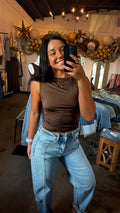 Soft Basic Tank- Mocha